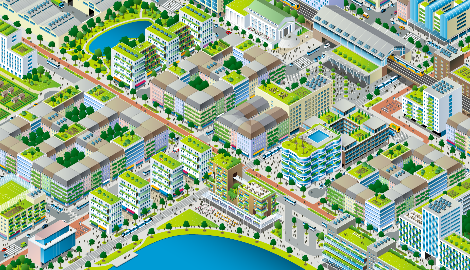 Grafik "Die Stadt für Morgen"